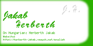 jakab herberth business card